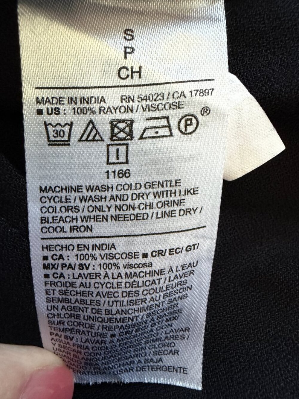 OLD NAVY Button Down Crepe Mini Dress Black Small NWT - Picture 10 of 10